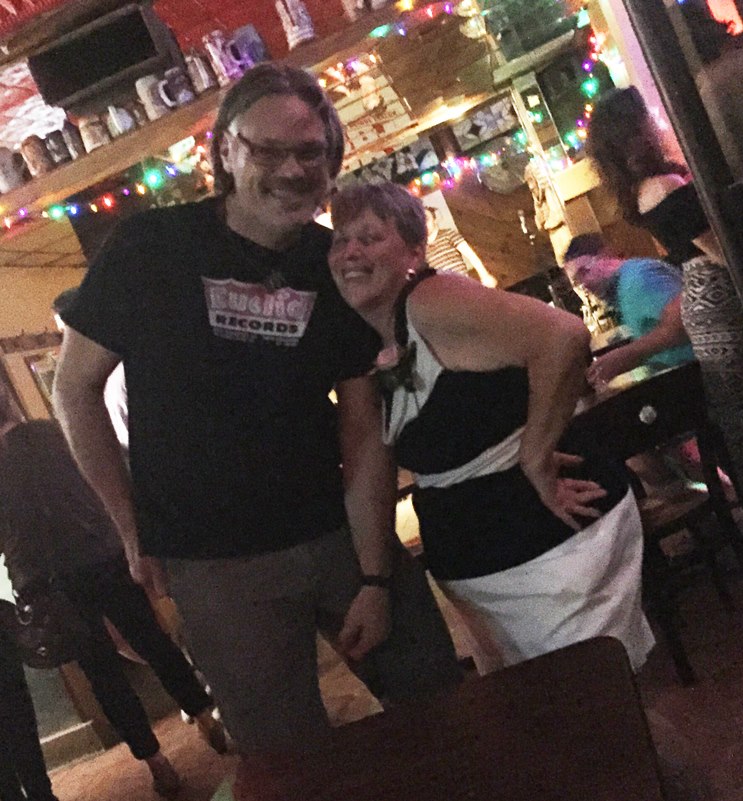 Patty & the coolest girl at the bar last night! — at Bloomfield Bridge Tavern.