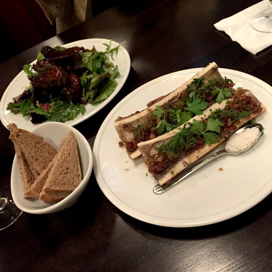 Roasted Marrow Bones from Pullman`s in Iowa City. — at Pullman Bar & Diner.