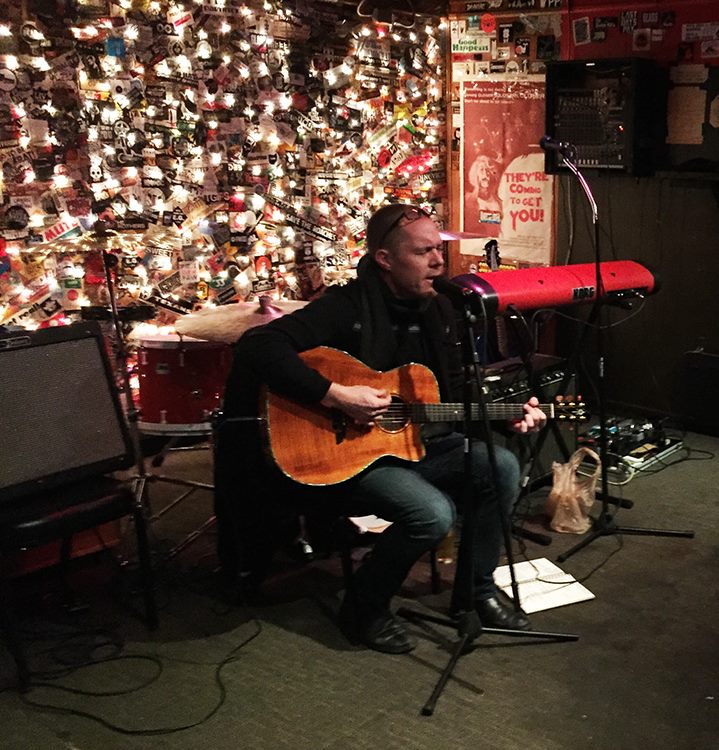 Jeff Clowdus opening the show at The Tree Bar — at The Tree Bar.