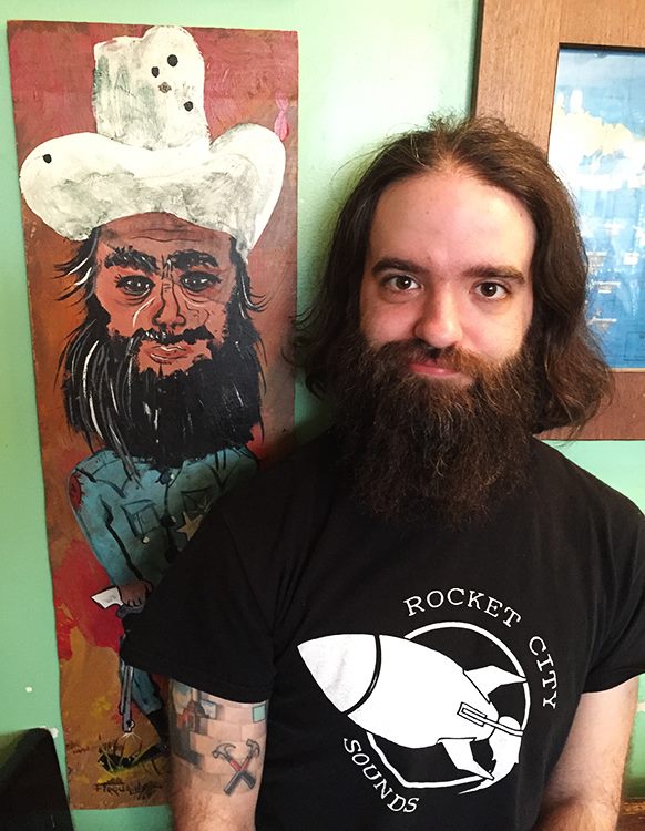 A portrait of Cory Hanks at Starliner Diner — with Cory Hanks.