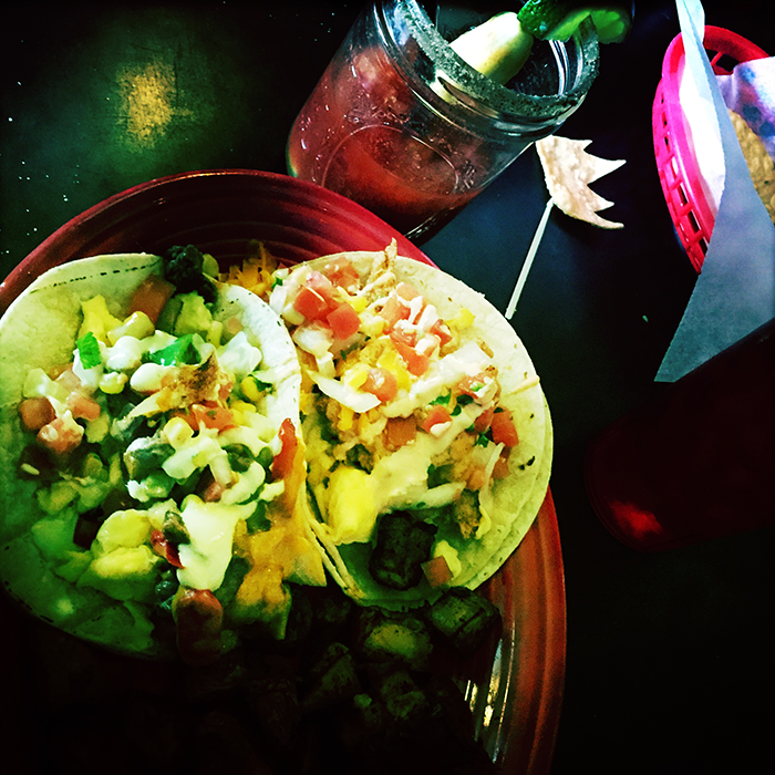 Breakfast tacos and bloody marys at Tex Tubb`s Taco Palace — at Tex Tubb`s Taco Palace.