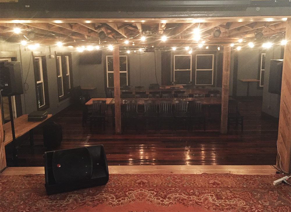 Monnik Beer Co. band room from the stage. — at Monnik Louisville.