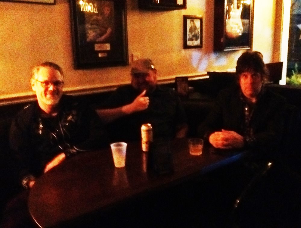 :Pre-gaming before the show. (photo from Amy) — at Knickerbocker Saloon.