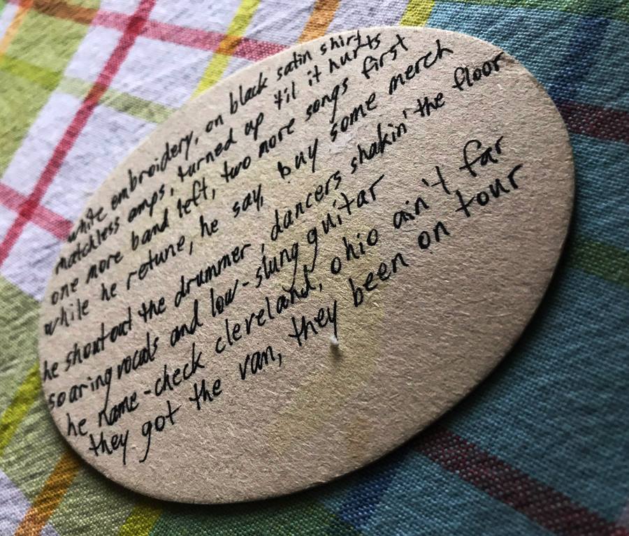 Beer coaster bar-room poetry from a new fan. — at The Windsor Beer Exchange.