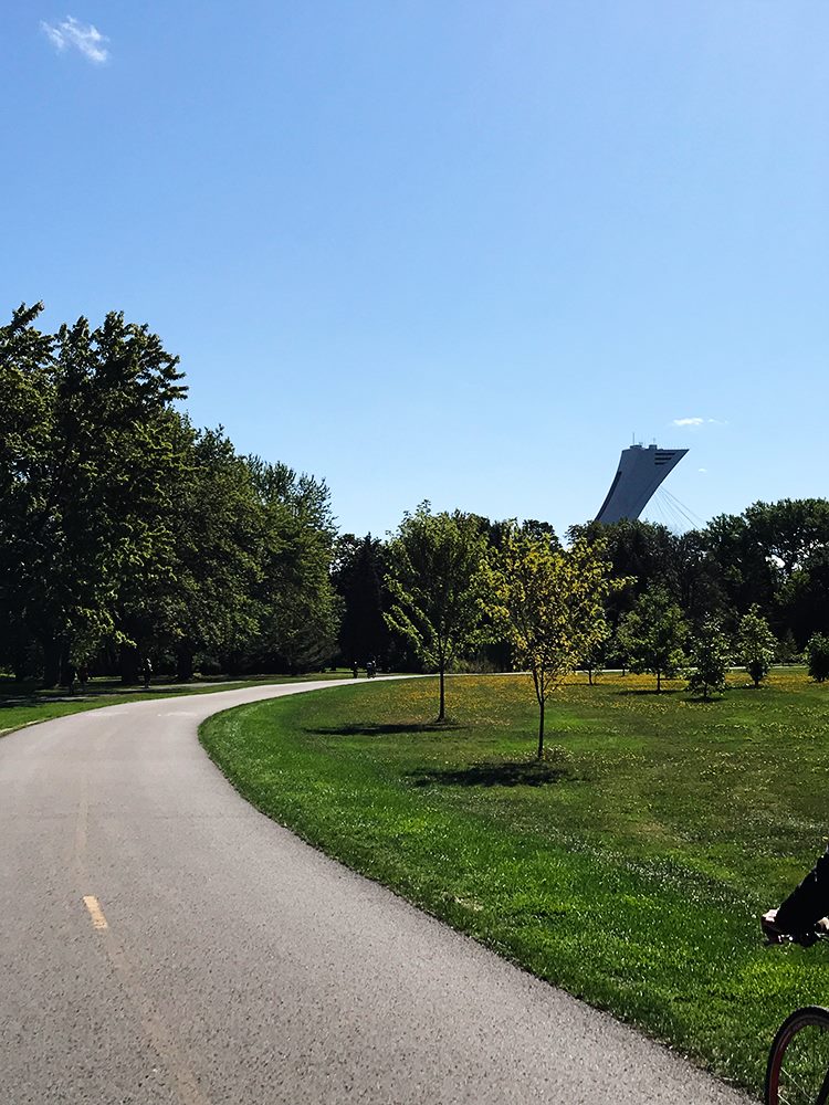 Morning run Olympic Tower. — in Montreal, Quebec.