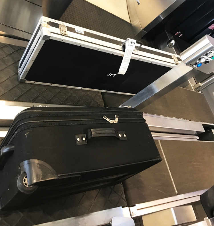 Travel safe Fender Telecaster — at Detroit Metro Airport (DTW).