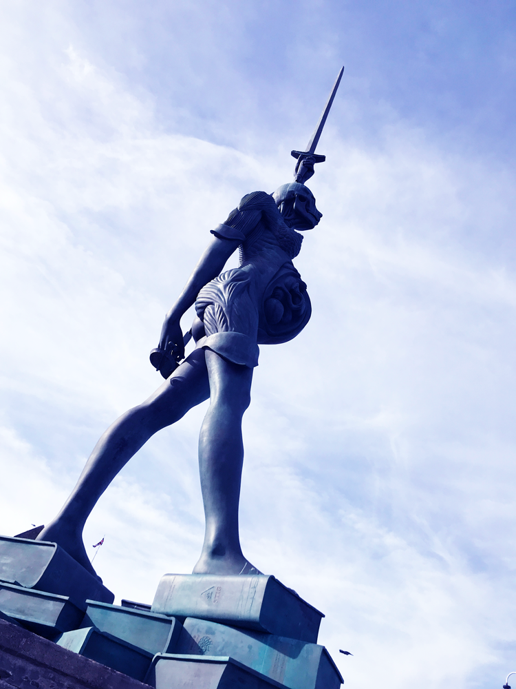 Verity Statue — at Ilfracombe Harbour.