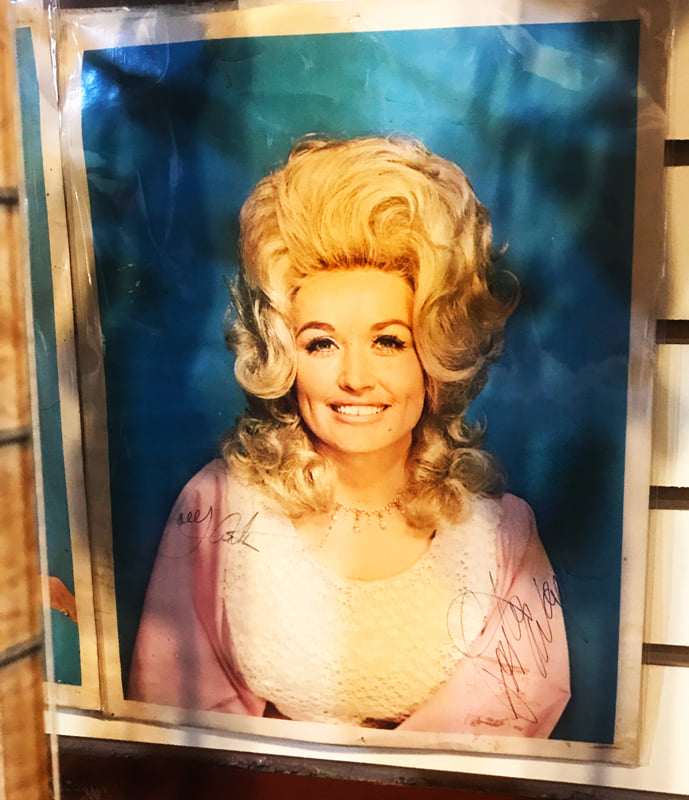 Autographed Dolly Parton photo. — at Blue Eagle Music.